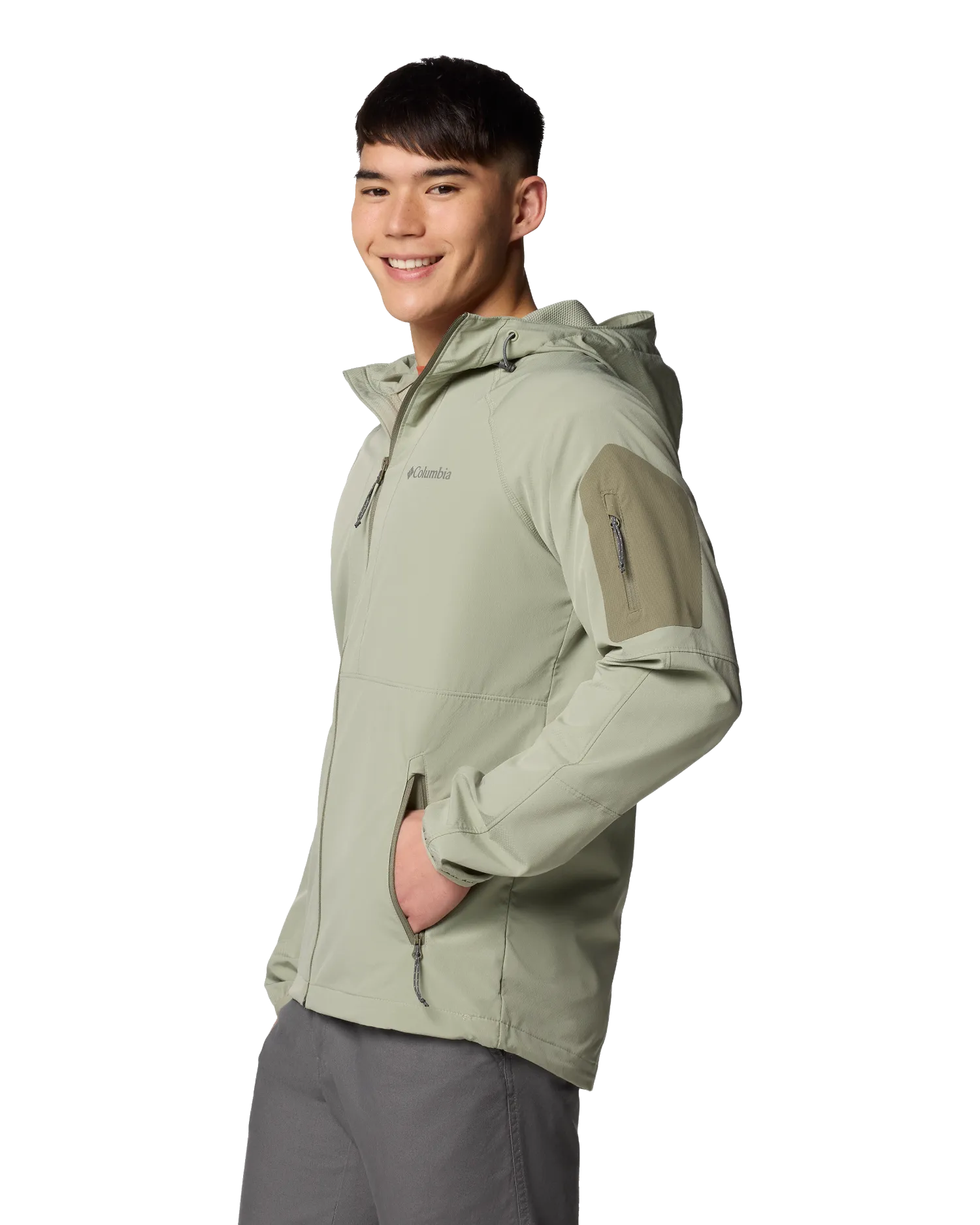 Tall Heights II Hooded Softshell Jacket in Safari