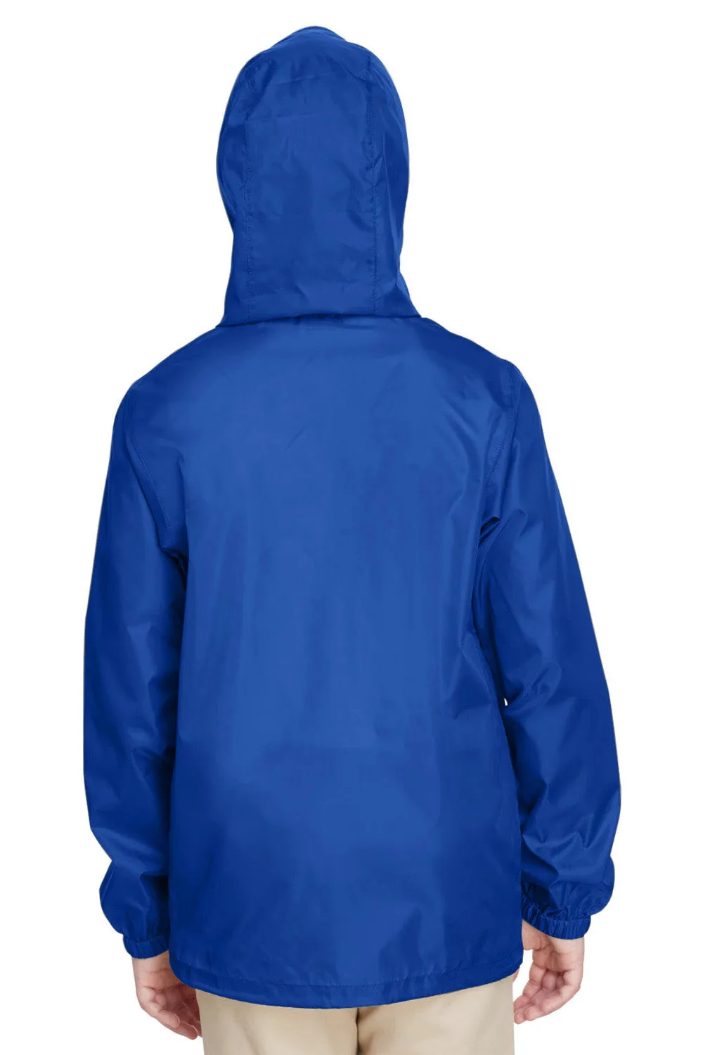 Team 365 Youth Zone Protect Water Resistant Full Zip Hooded Jacket - Royal Blue