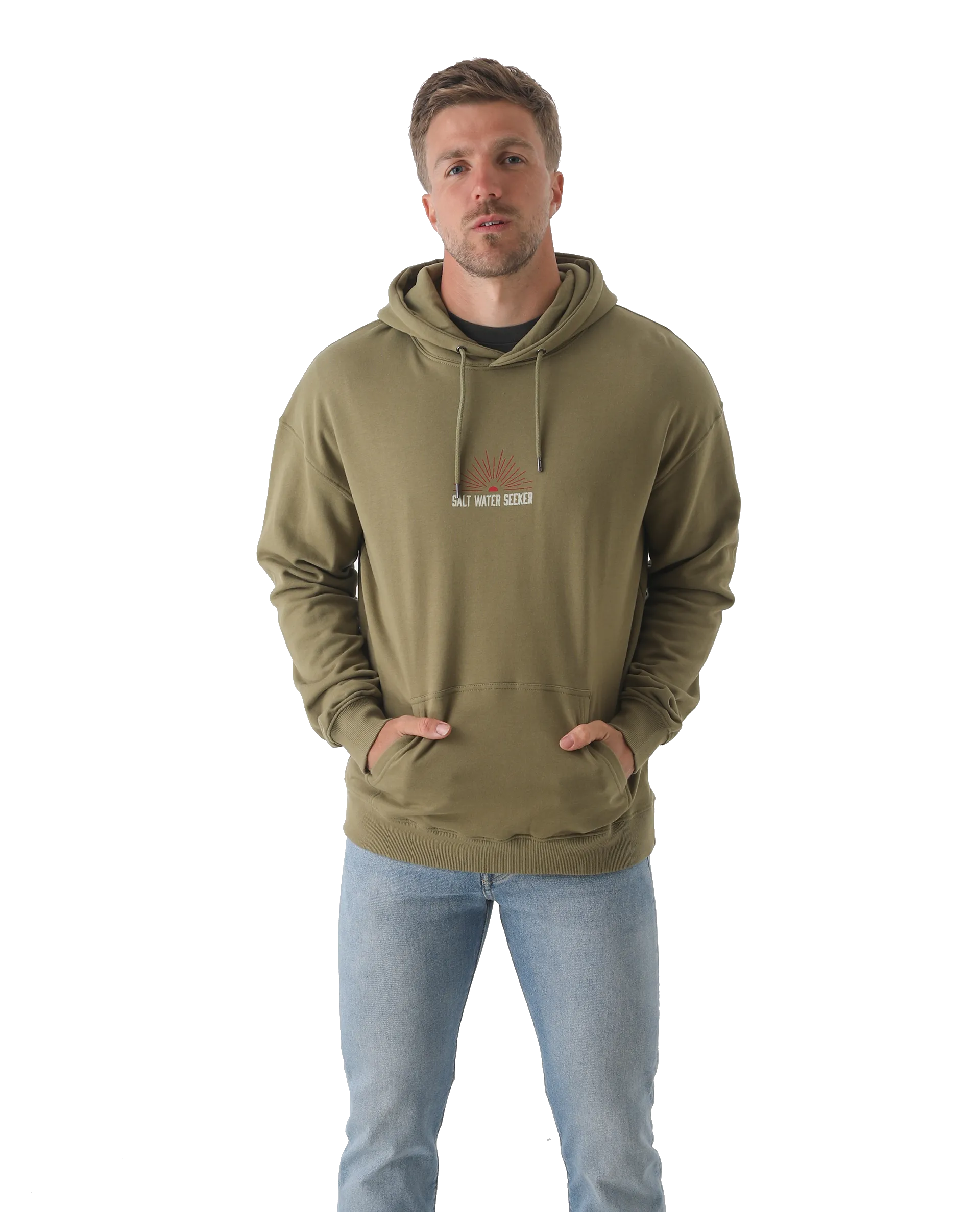 Texas Hoodie in Faded Khaki