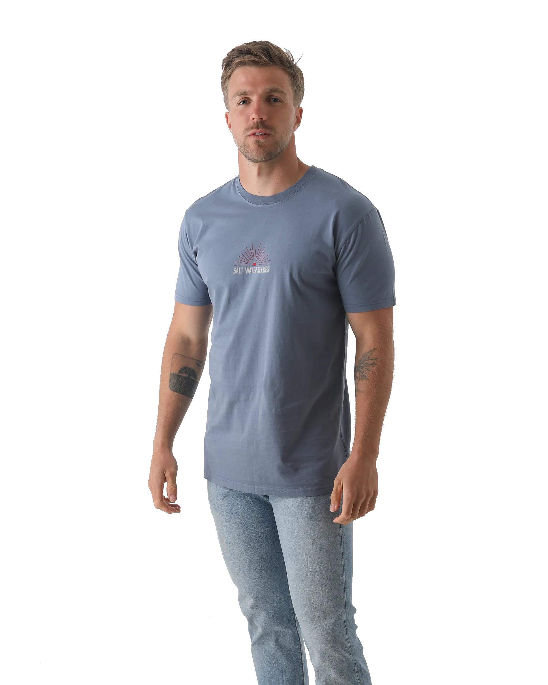 Texas T-Shirt in Faded Blue