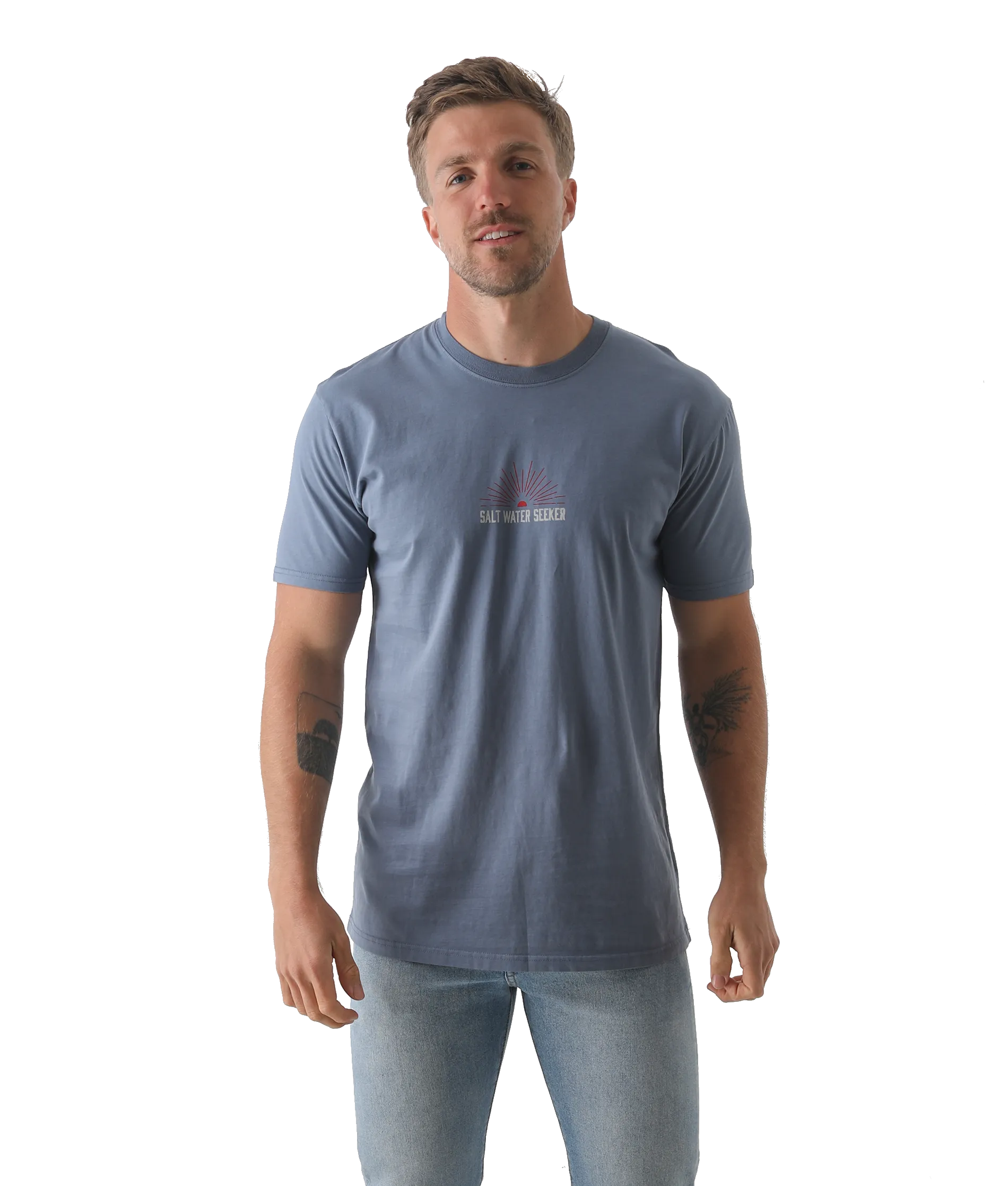 Texas T-Shirt in Faded Blue