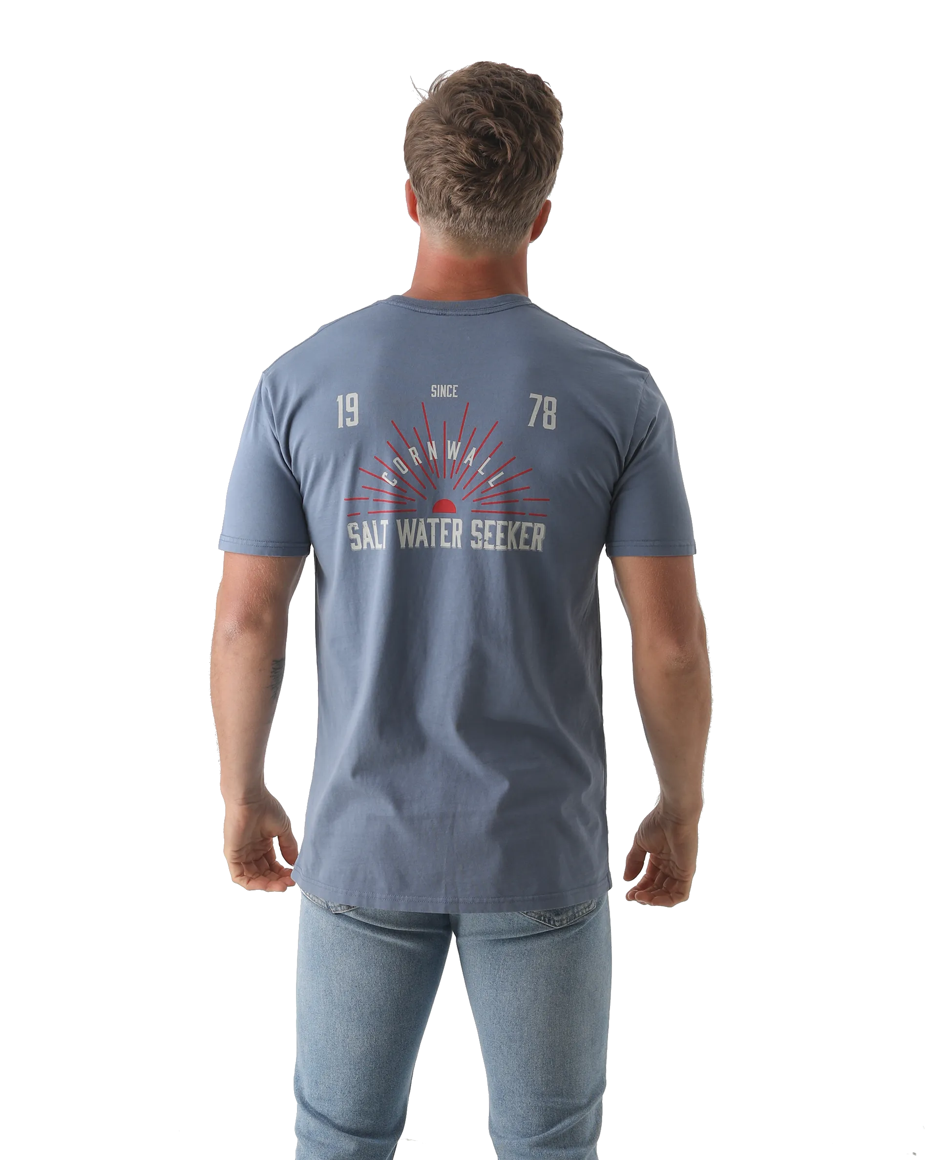 Texas T-Shirt in Faded Blue