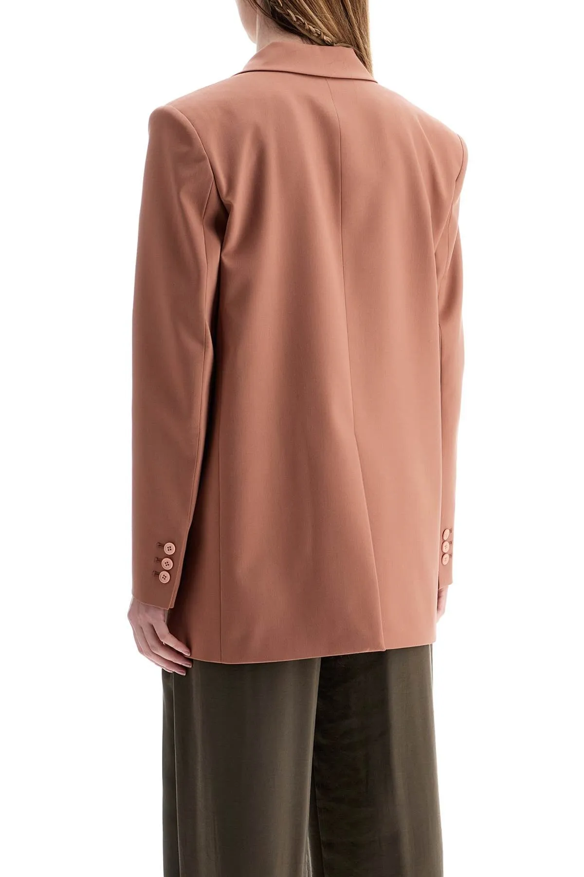 The Andamane Women's Elegant  pink Synthetic Blazer