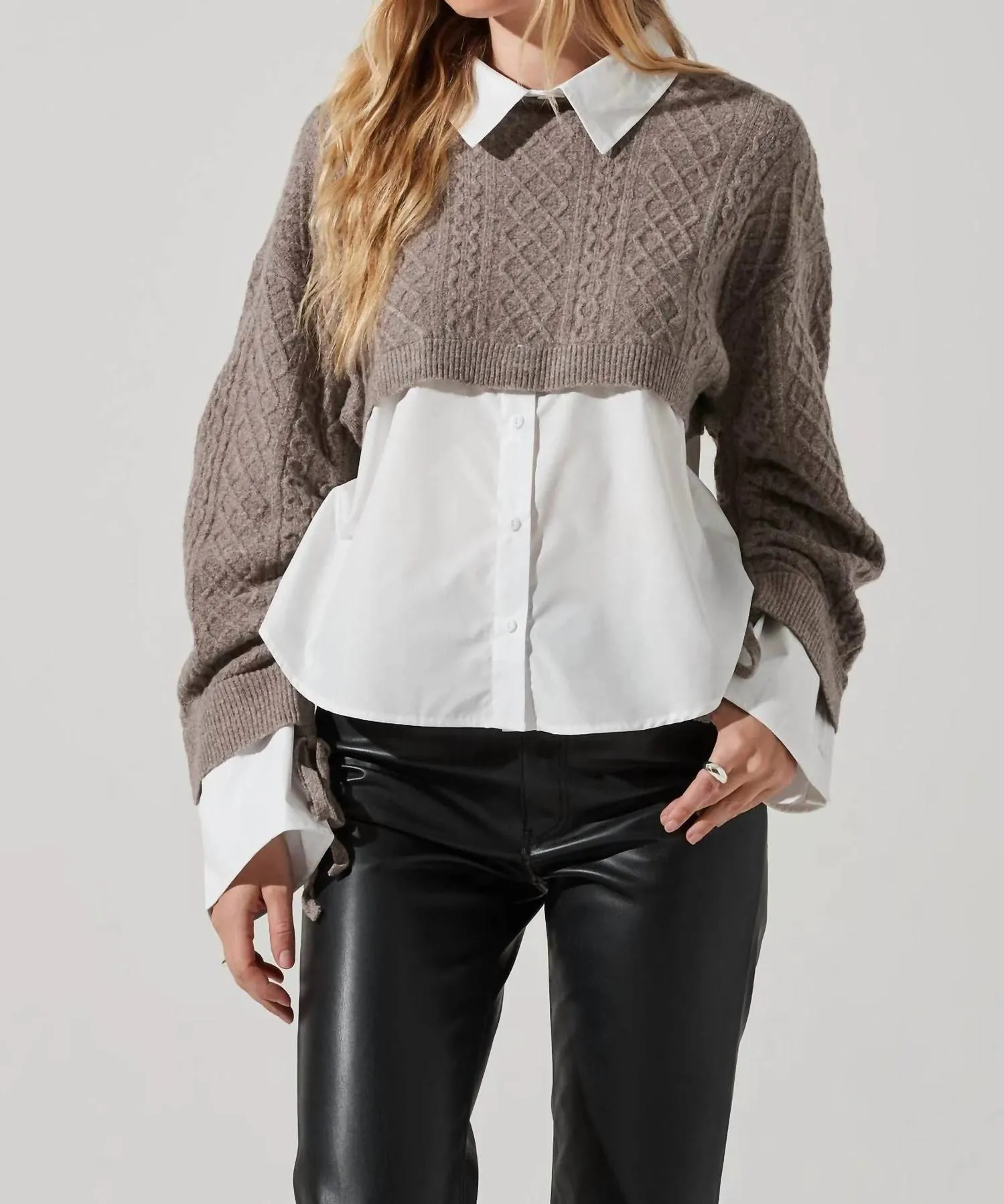 The Label Carol Sweater In Gray