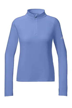 The North Face Womens Ambition Moisture Wicking 1/4 Zip Sweatshirt - Deep Periwinkle Blue