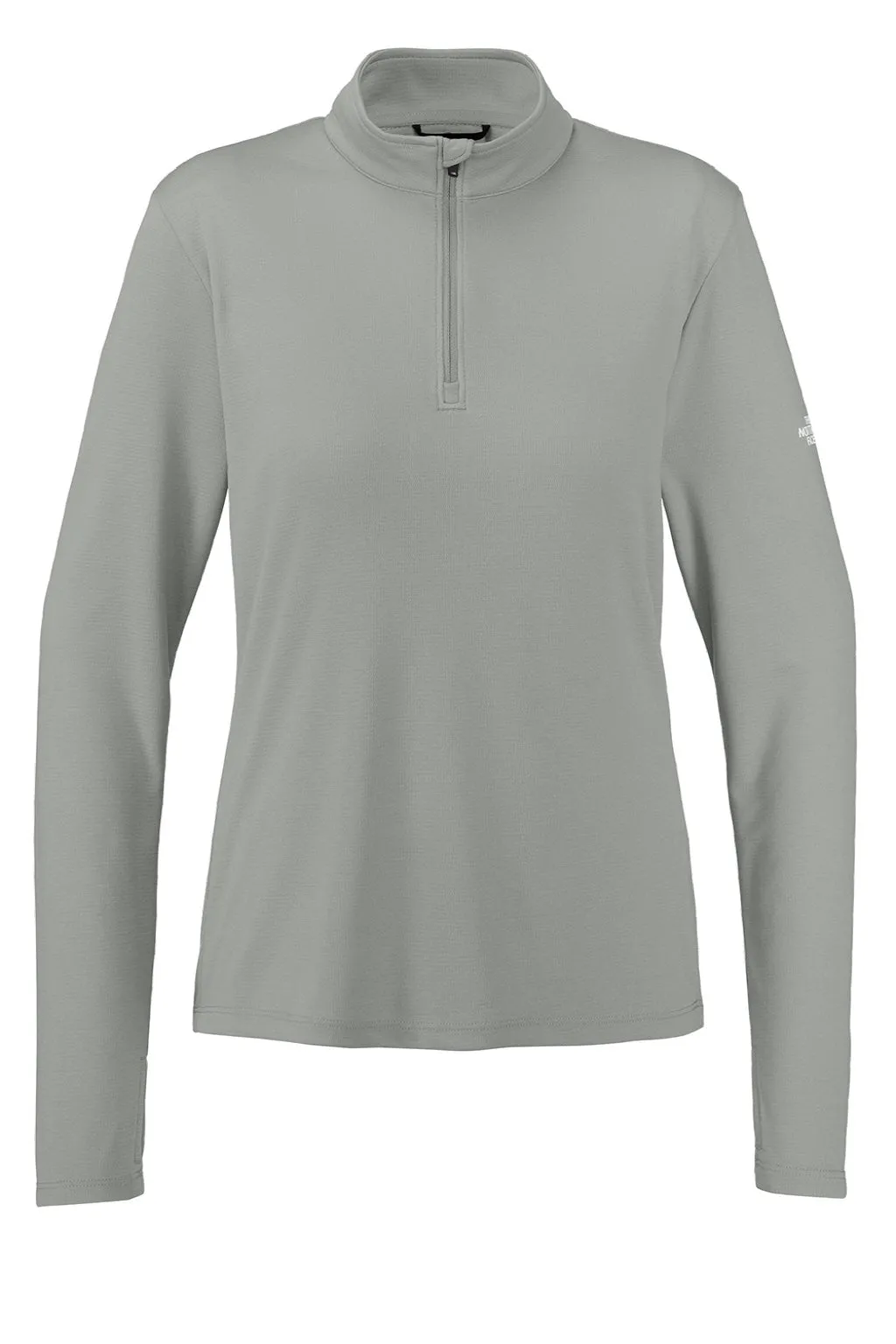 The North Face Womens Ambition Moisture Wicking 1/4 Zip Sweatshirt - Heather Meld Grey