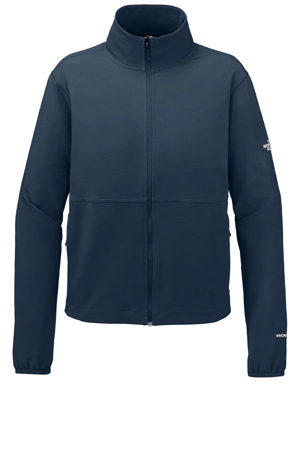 The North Face Womens Edge Stretch Wind & Water Resistant Full Zip Soft Shell Jacket - Summit Navy Blue