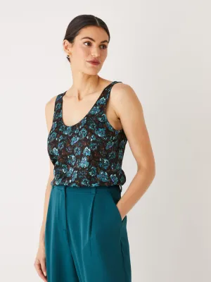 The Satin Camisole in Dark Green
