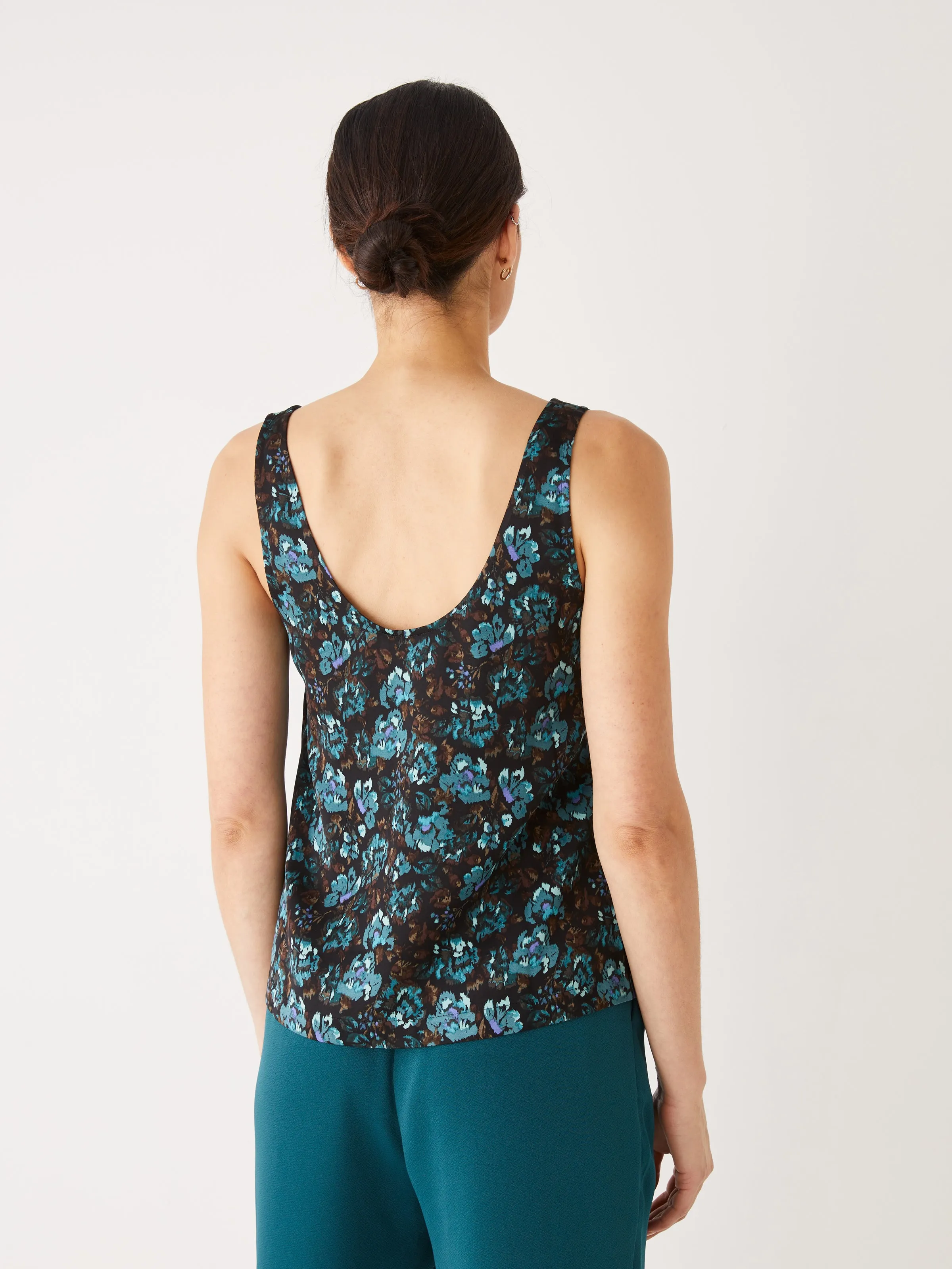 The Satin Camisole in Dark Green