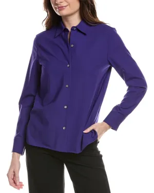 Theory New Straight Wool-Blend Shirt