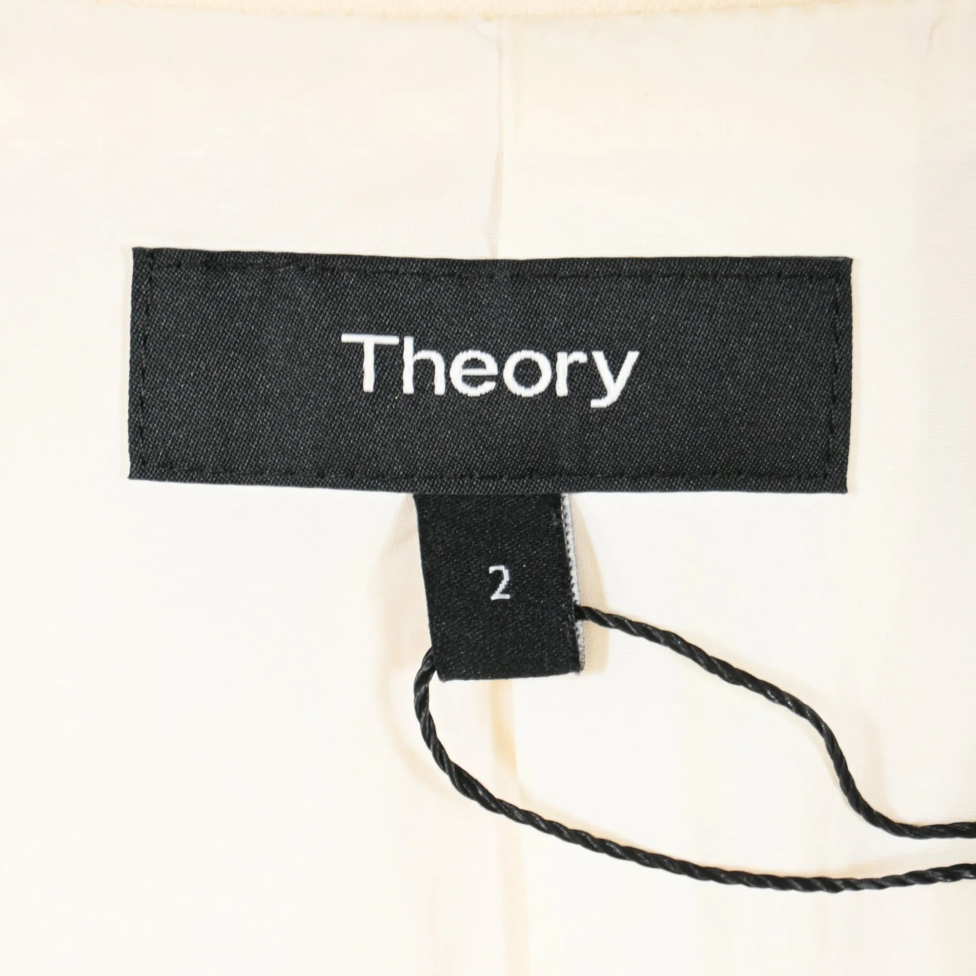 Theory Single-Breasted Blazer in Cream Wool