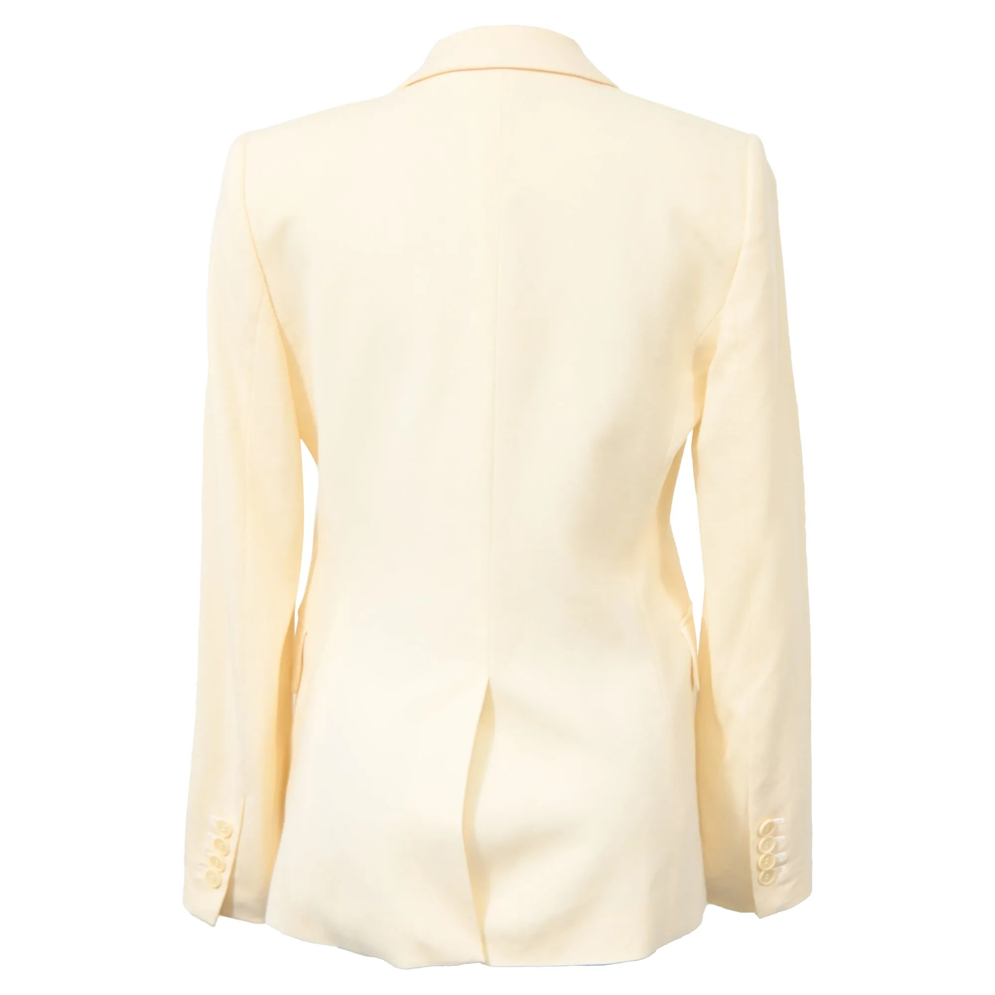 Theory Single-Breasted Blazer in Cream Wool