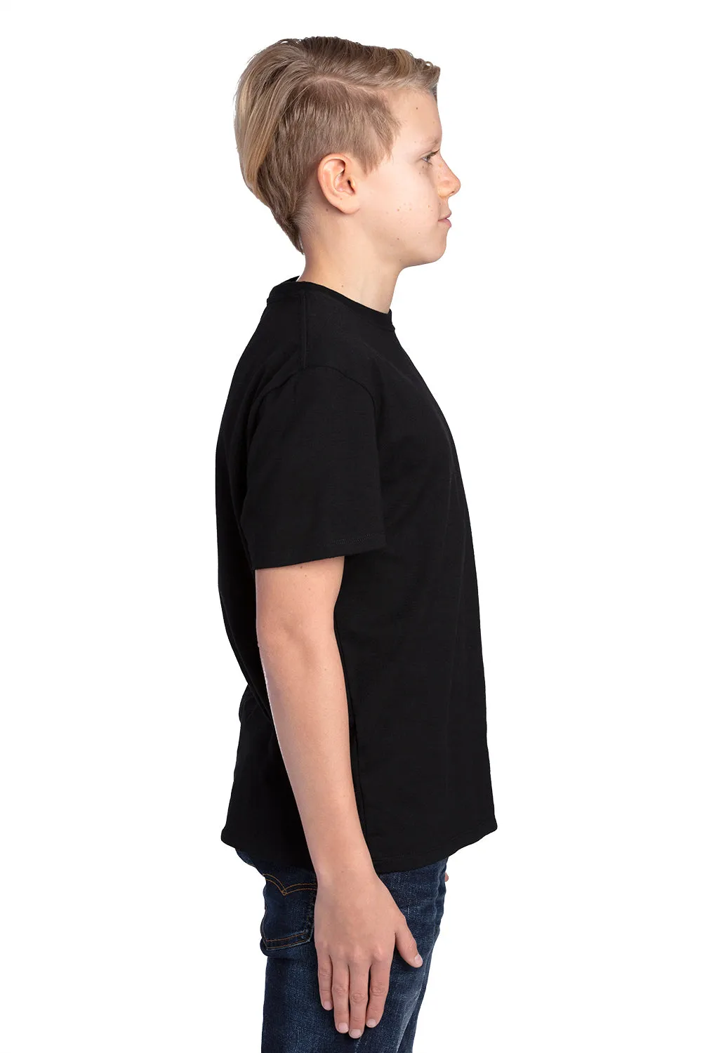 Threadfast Apparel Youth Ultimate Short Sleeve Crewneck T-Shirt - Black