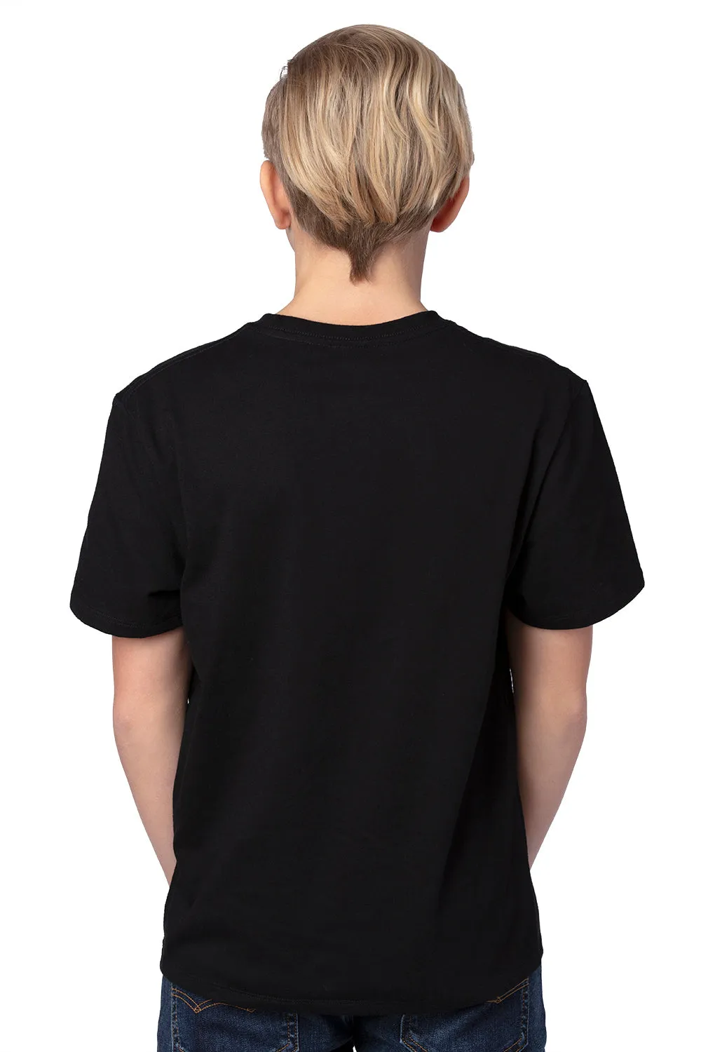Threadfast Apparel Youth Ultimate Short Sleeve Crewneck T-Shirt - Black