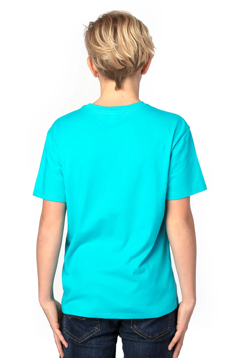 Threadfast Apparel Youth Ultimate Short Sleeve Crewneck T-Shirt - Pacific Blue