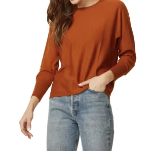 Tinsley Merino Pullover In Spice