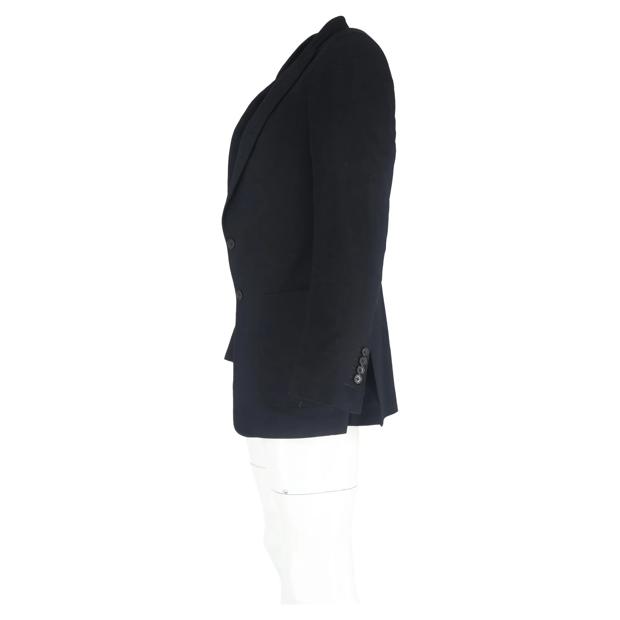 Tom Ford Single-Breasted Blazer with Pockets in Black Wool