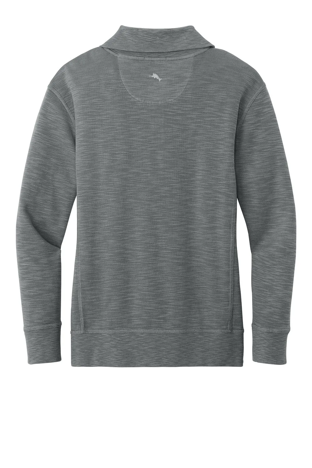 Tommy Bahama Womens Tobago Bay Full Zip Sweatshirt w/ Pockets - Cave Grey