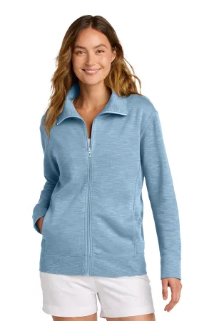 Tommy Bahama Womens Tobago Bay Full Zip Sweatshirt w/ Pockets - Light Sky Blue