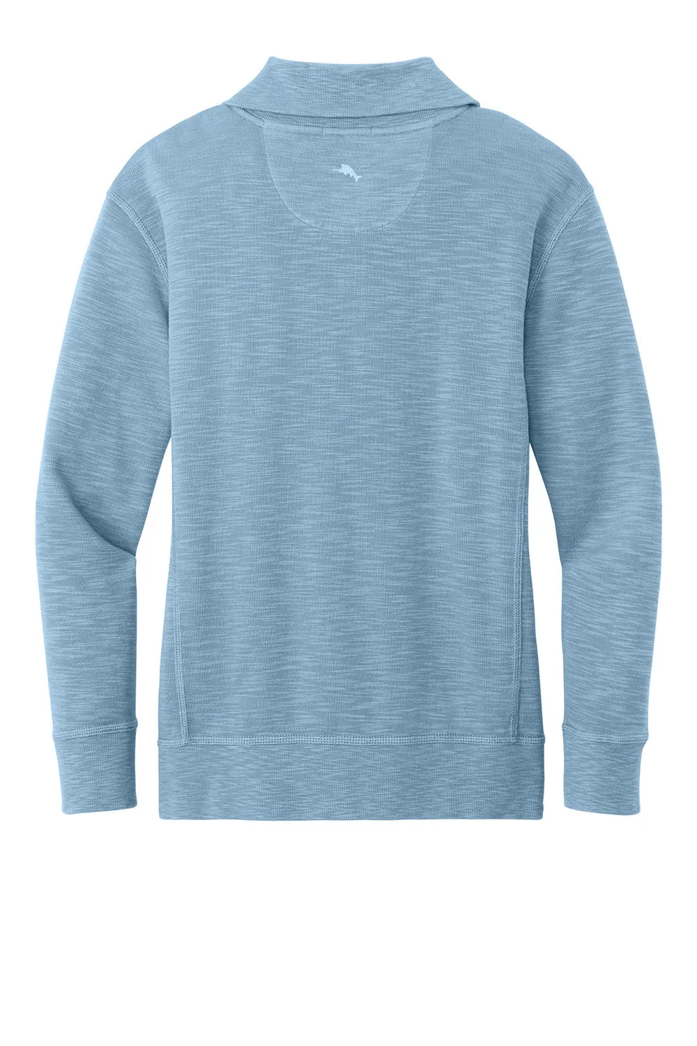 Tommy Bahama Womens Tobago Bay Full Zip Sweatshirt w/ Pockets - Light Sky Blue
