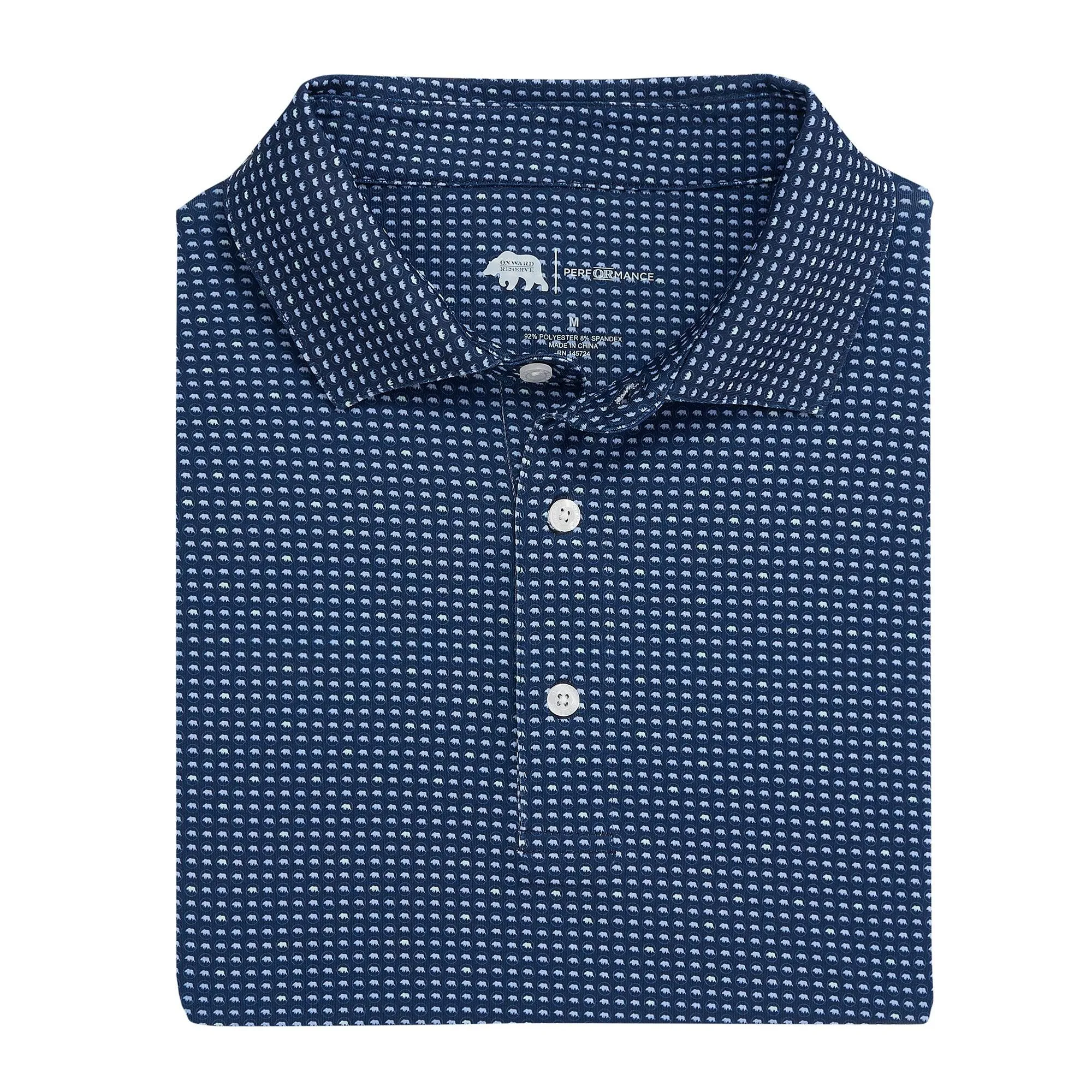 Tour Logo Printed Performance Polo