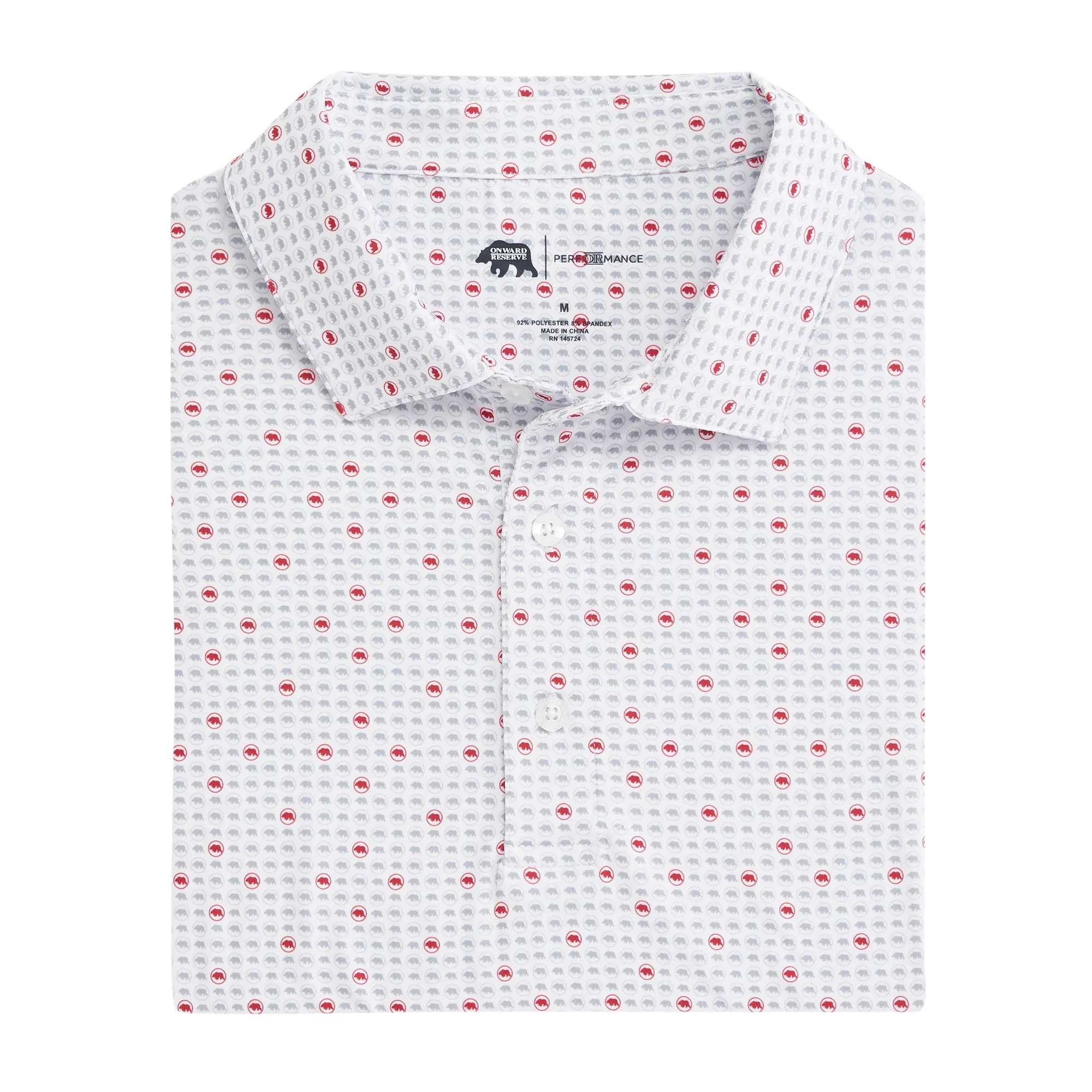 Tour Logo Printed Performance Polo