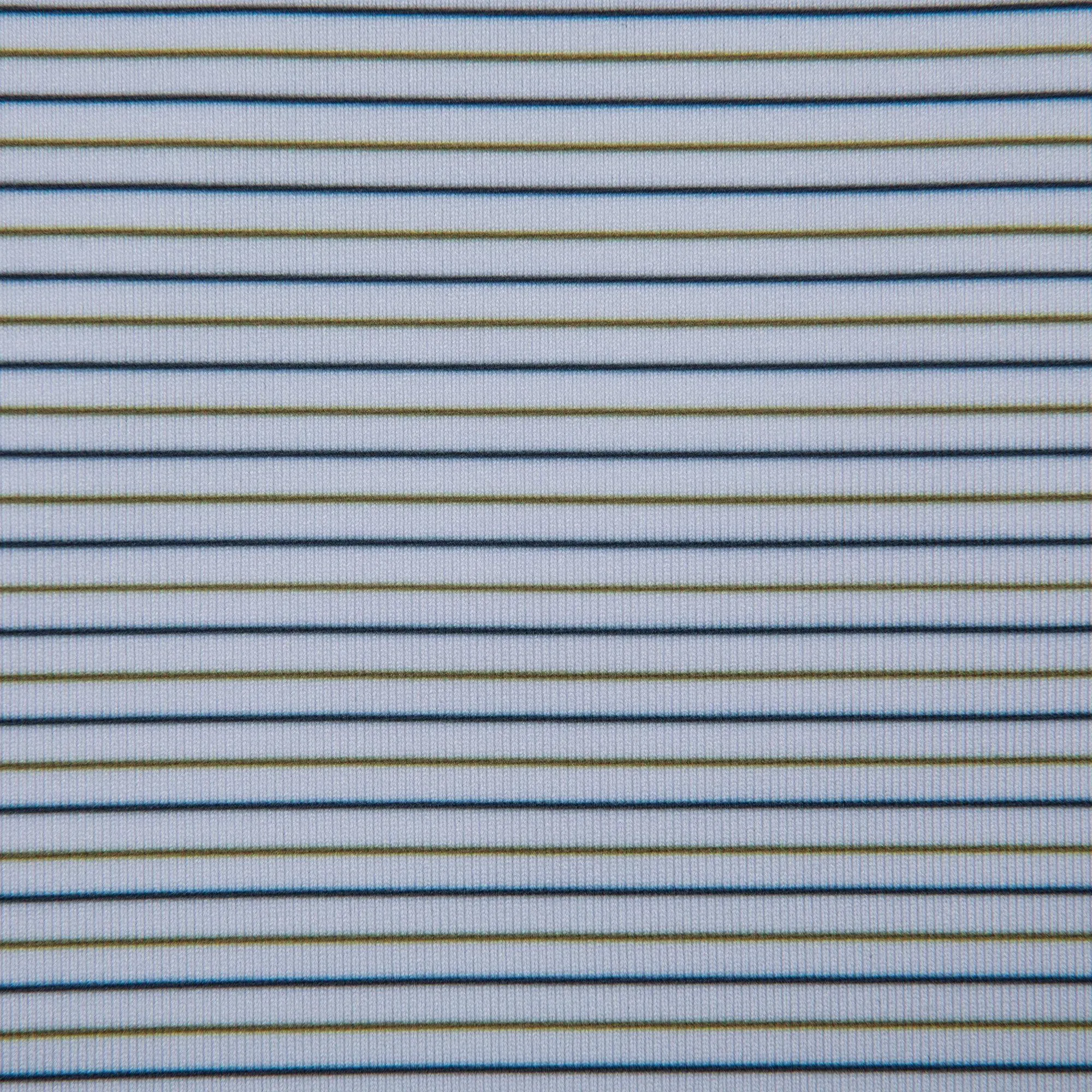 Tour Stripe Performance Polo - Olive Drab/Collegiate Blue