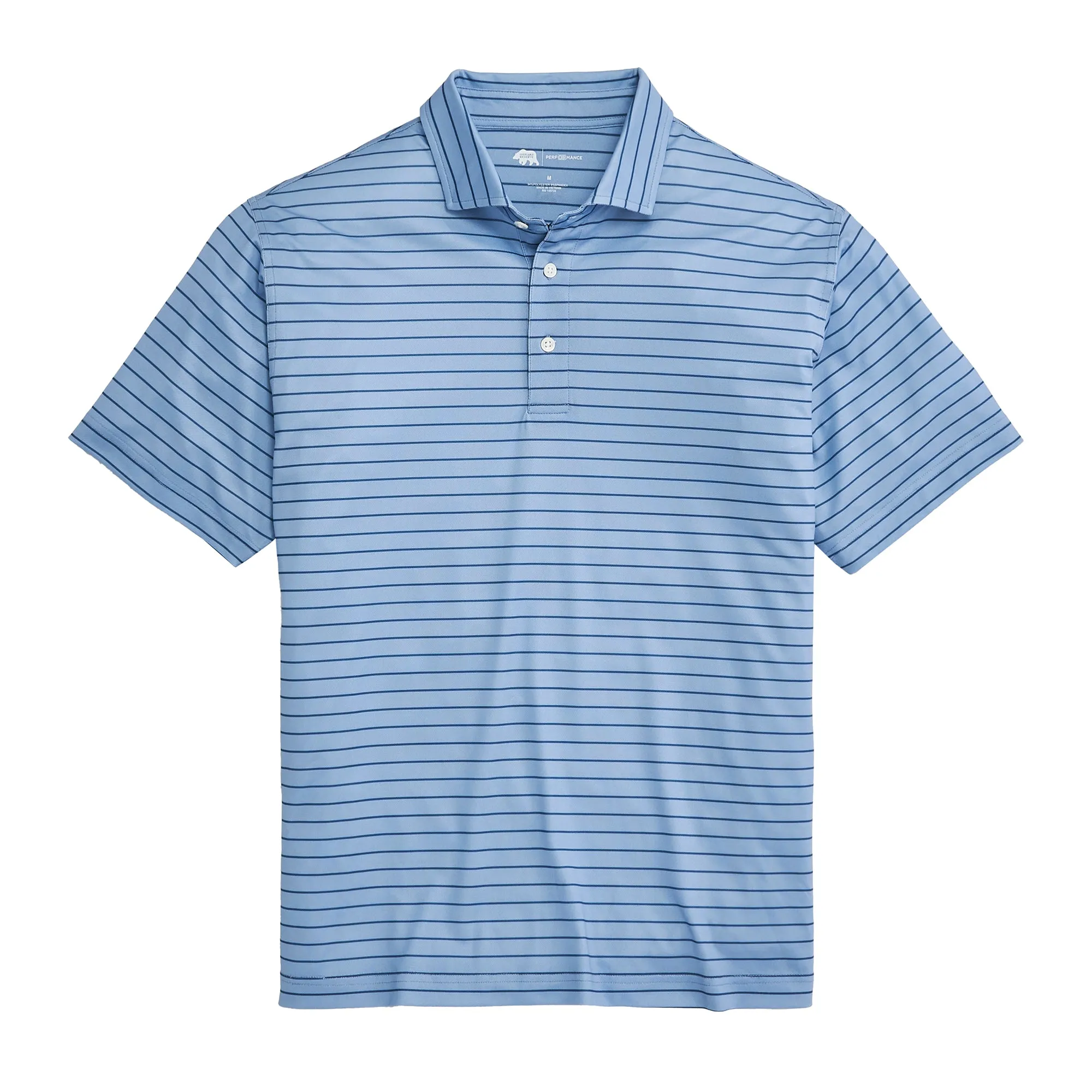 Tourney Stripe Performance Pique Polo - Endless Sky