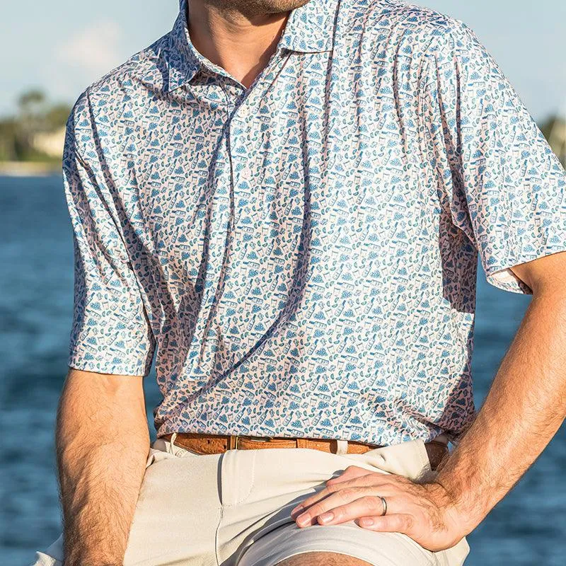 Transfusion Printed Performance Polo