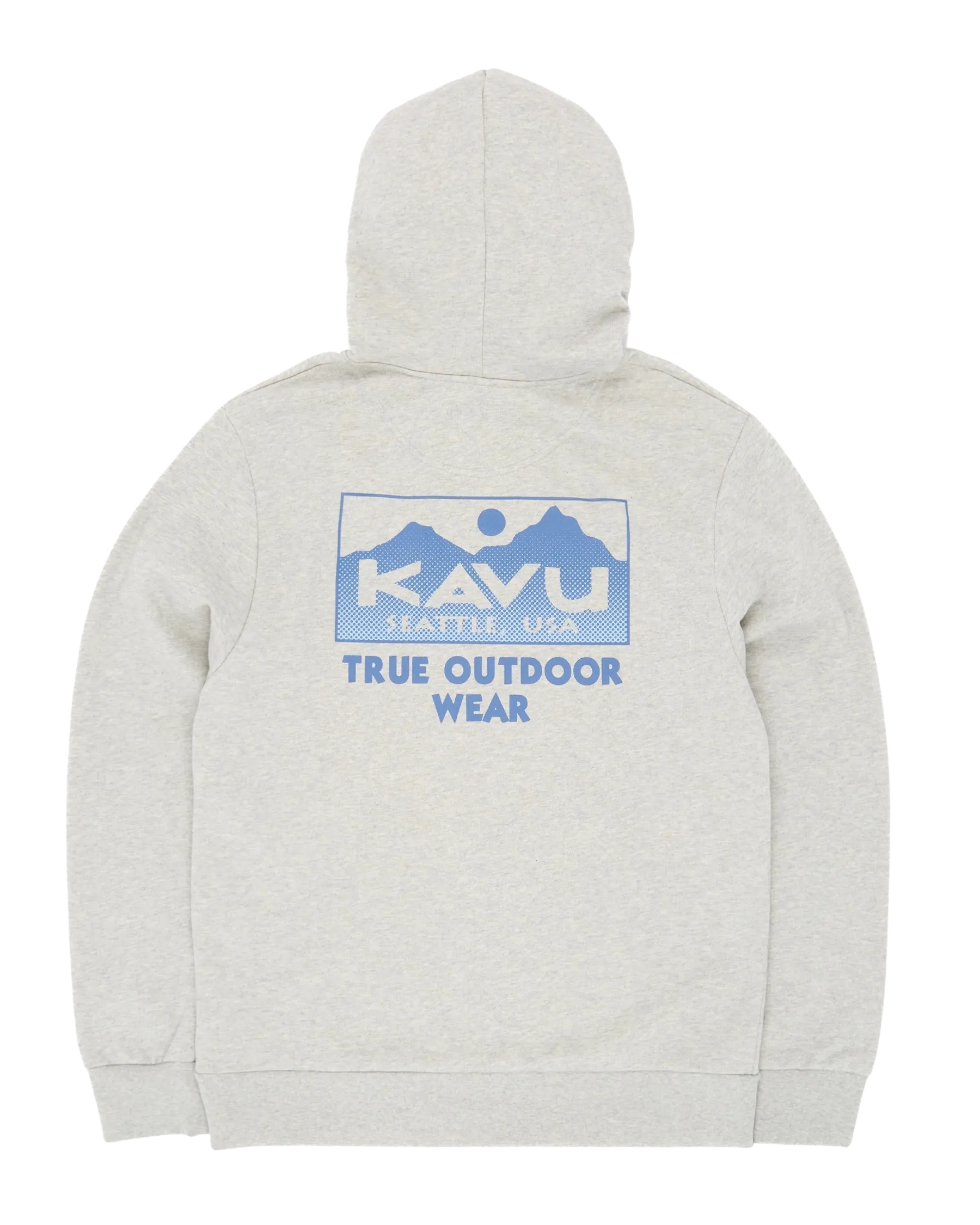 True Gradient Hoodie in Grey Marl