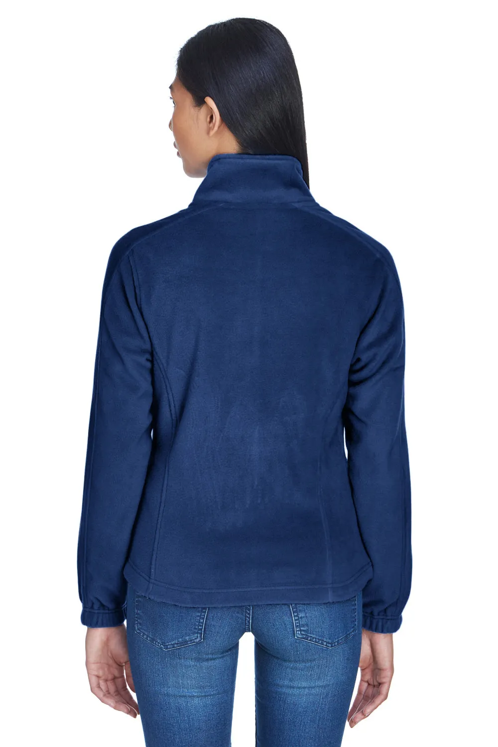 UltraClub Womens Iceberg Pill Resistant Fleece Full Zip Jacket - Navy Blue