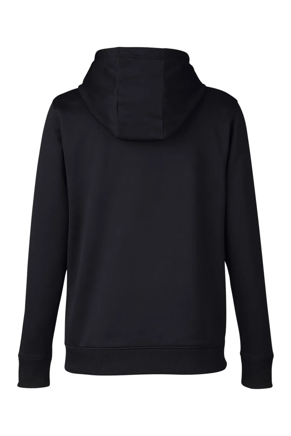Under Armour Womens Storm Armourfleece Water Resistant Hooded Sweatshirt Hoodie w/ Pouch Pocket - Black