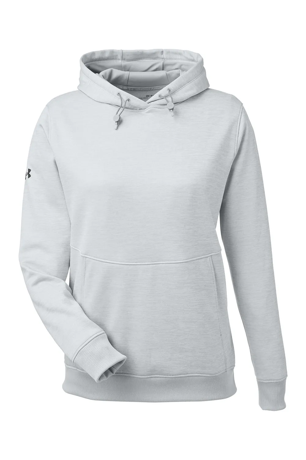 Under Armour Womens Storm Armourfleece Water Resistant Hooded Sweatshirt Hoodie w/ Pouch Pocket - Mod Grey