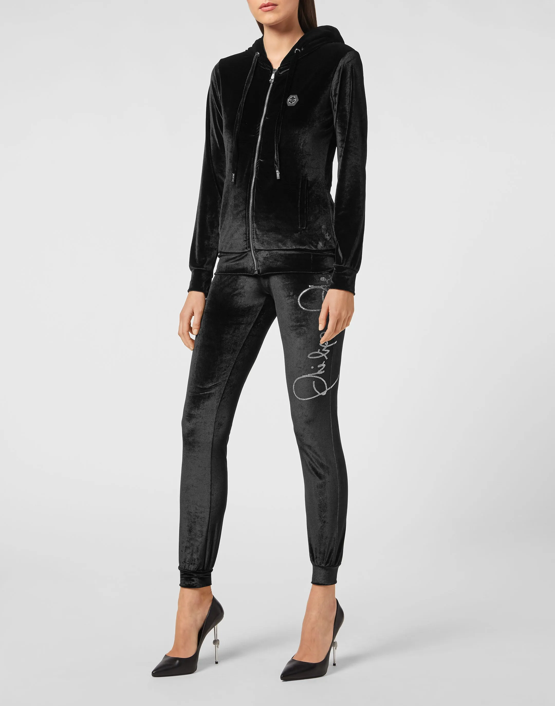 Velvet Hoodie/Trousers Tracksuit