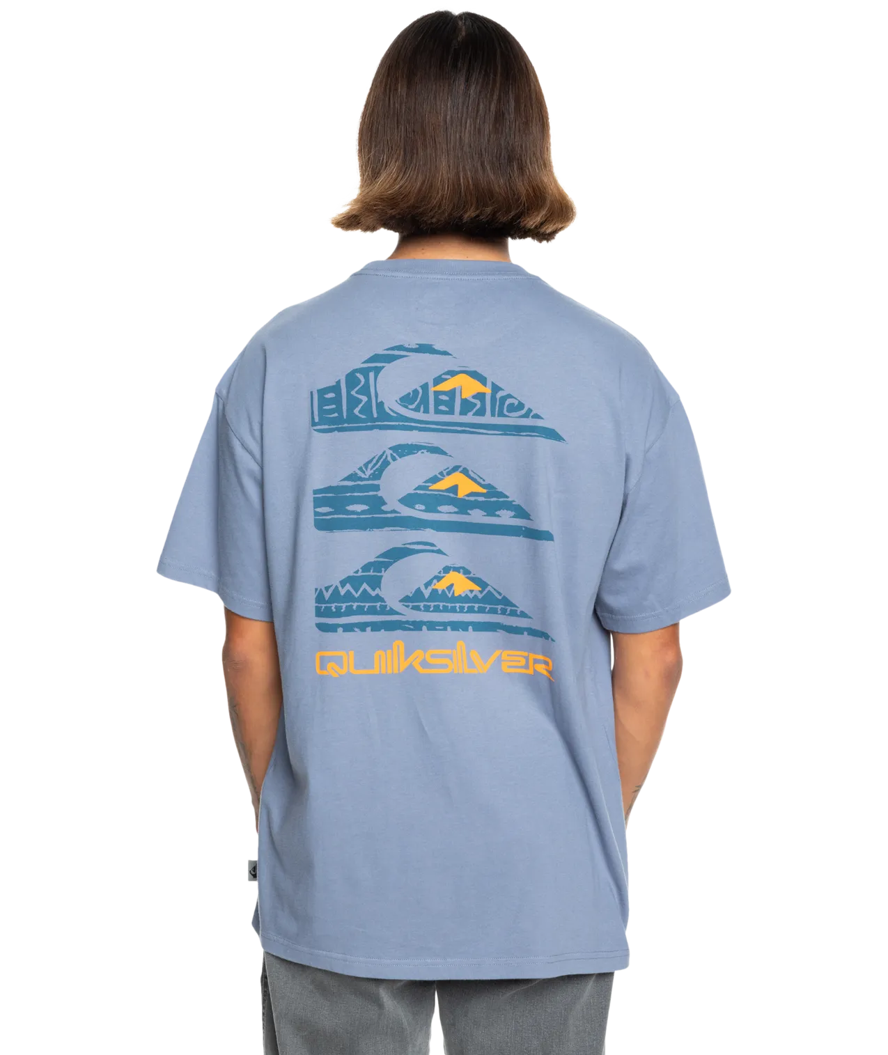 Vertical Logos T-Shirt in Flint Stone