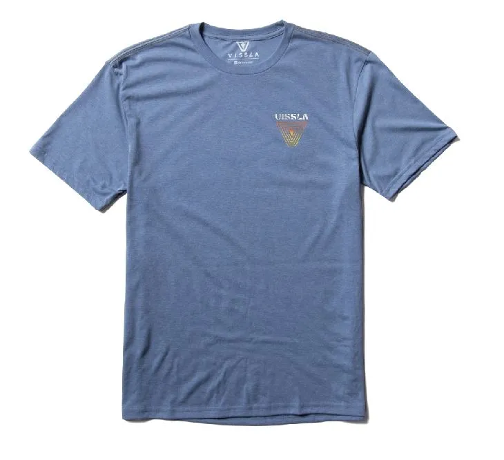 Vissla Brotherhood COMP LITE ECO PERFORMANCE TEE - Heather Blue
