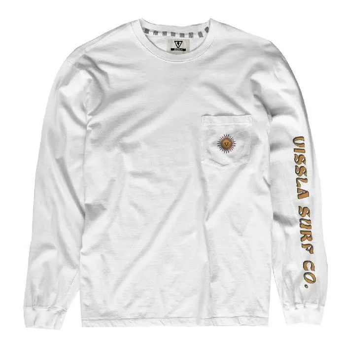 Vissla Solar Swells LS Mens T Shirt - White