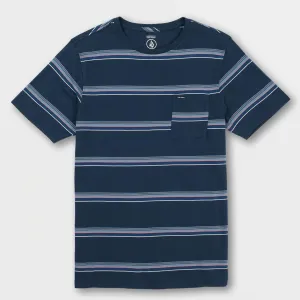 Volcom Outstoned SS Crew Shirt - Navy