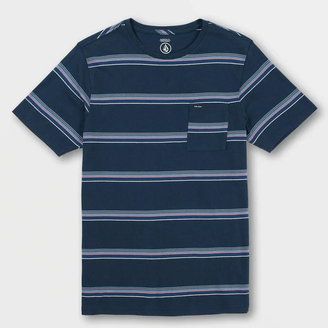 Volcom Outstoned SS Crew Shirt - Navy