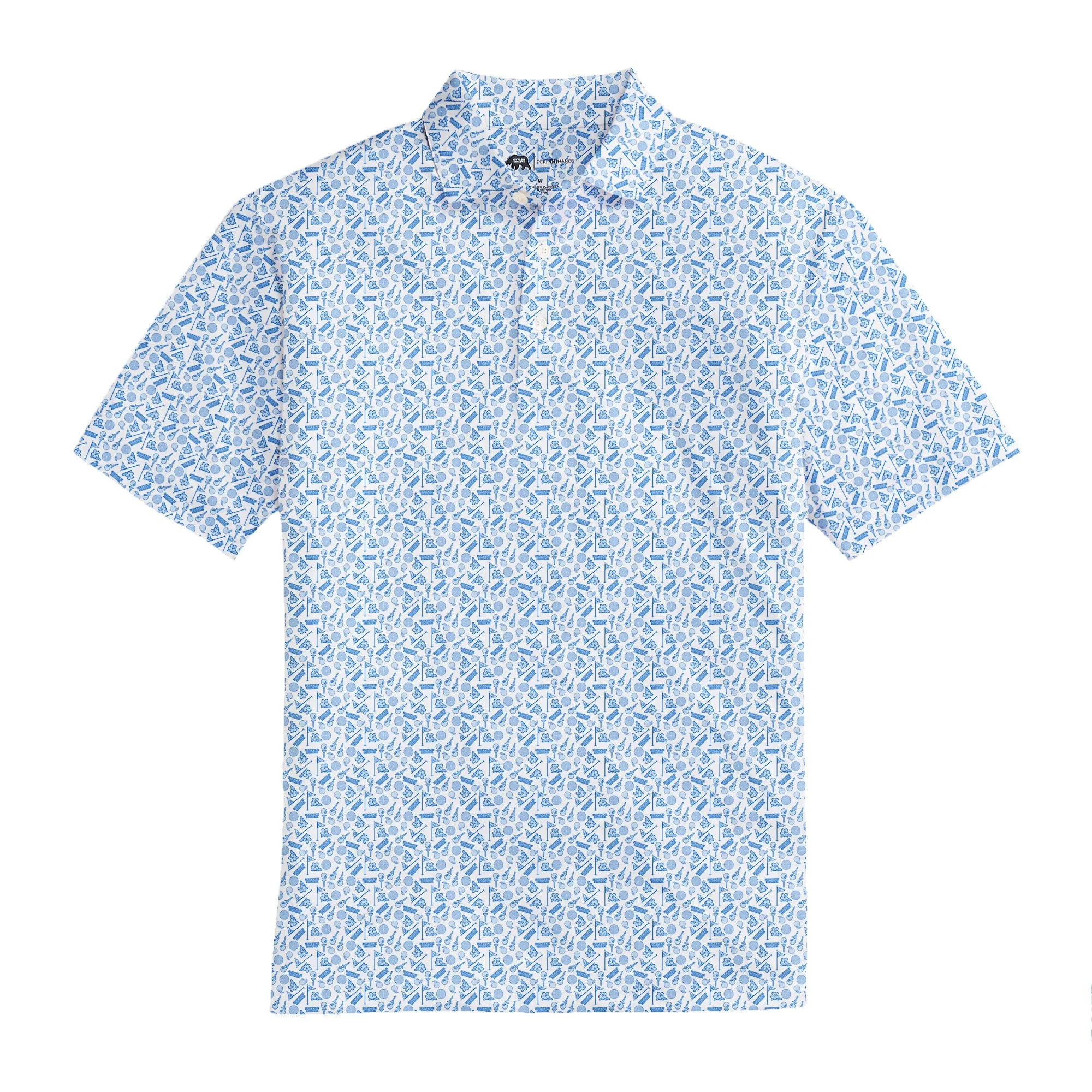 Waffle  House Golf Printed Performance Polo - Open Air