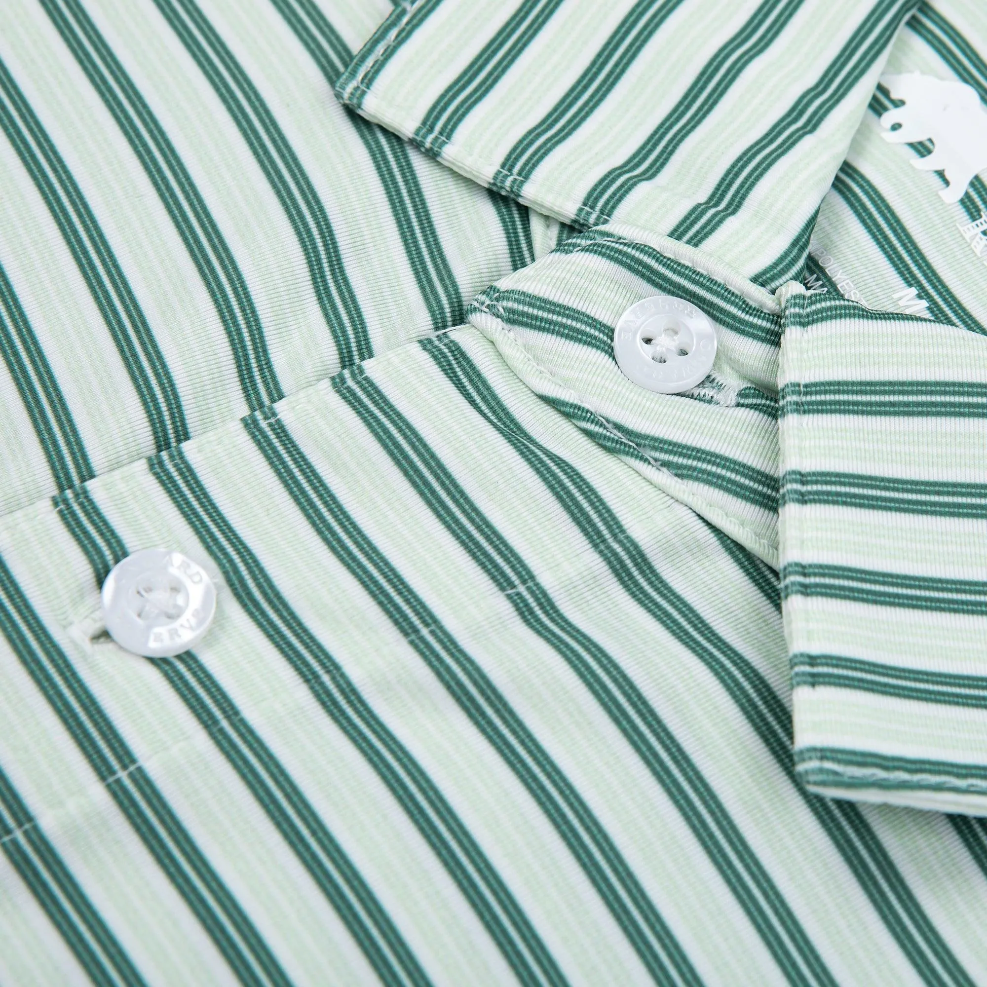 Wedge Stripe Performance Polo