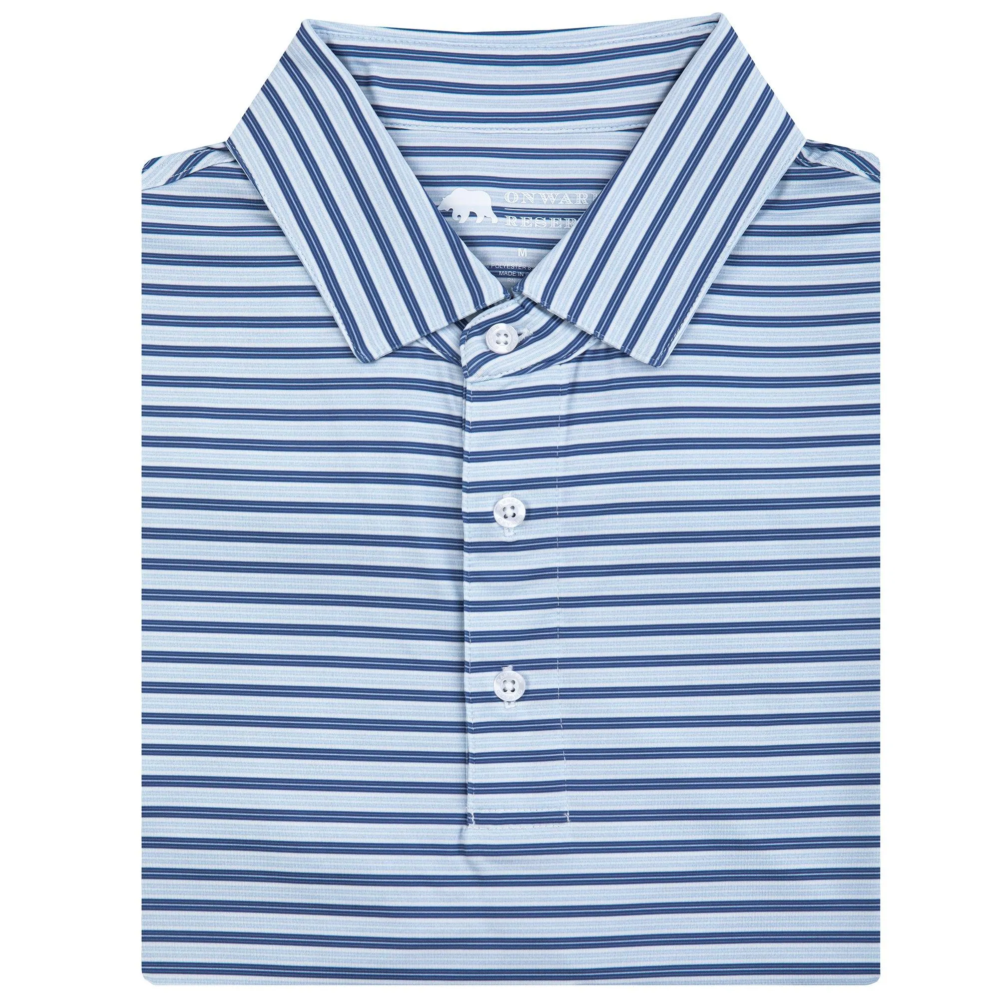 Wedge Stripe Performance Polo