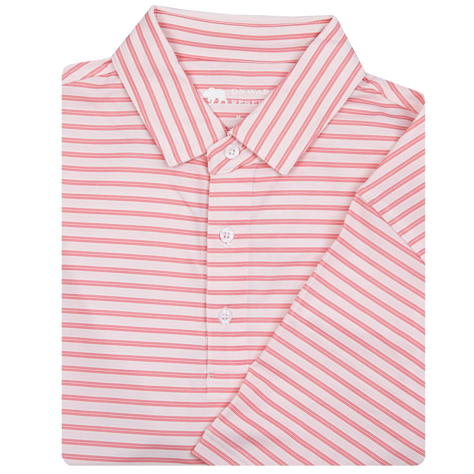 Wedge Stripe Performance Polo