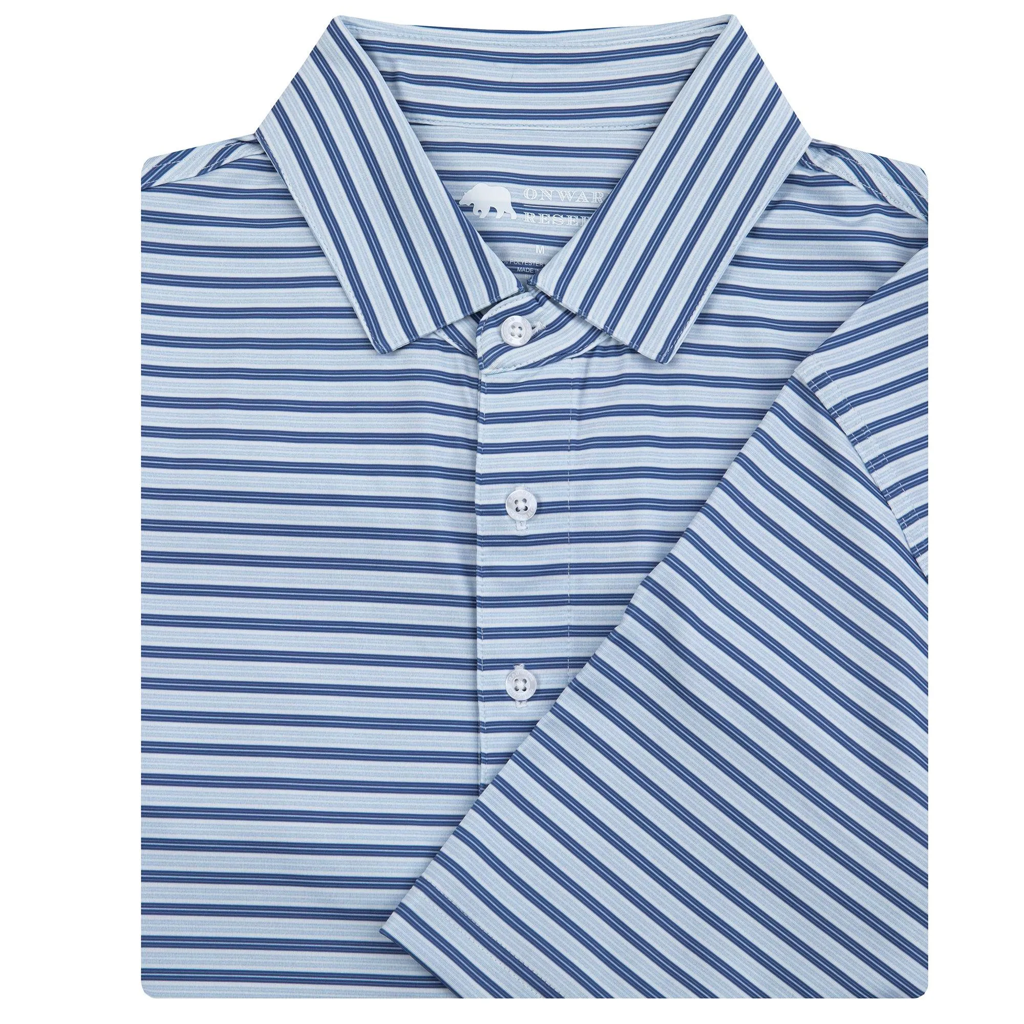 Wedge Stripe Performance Polo