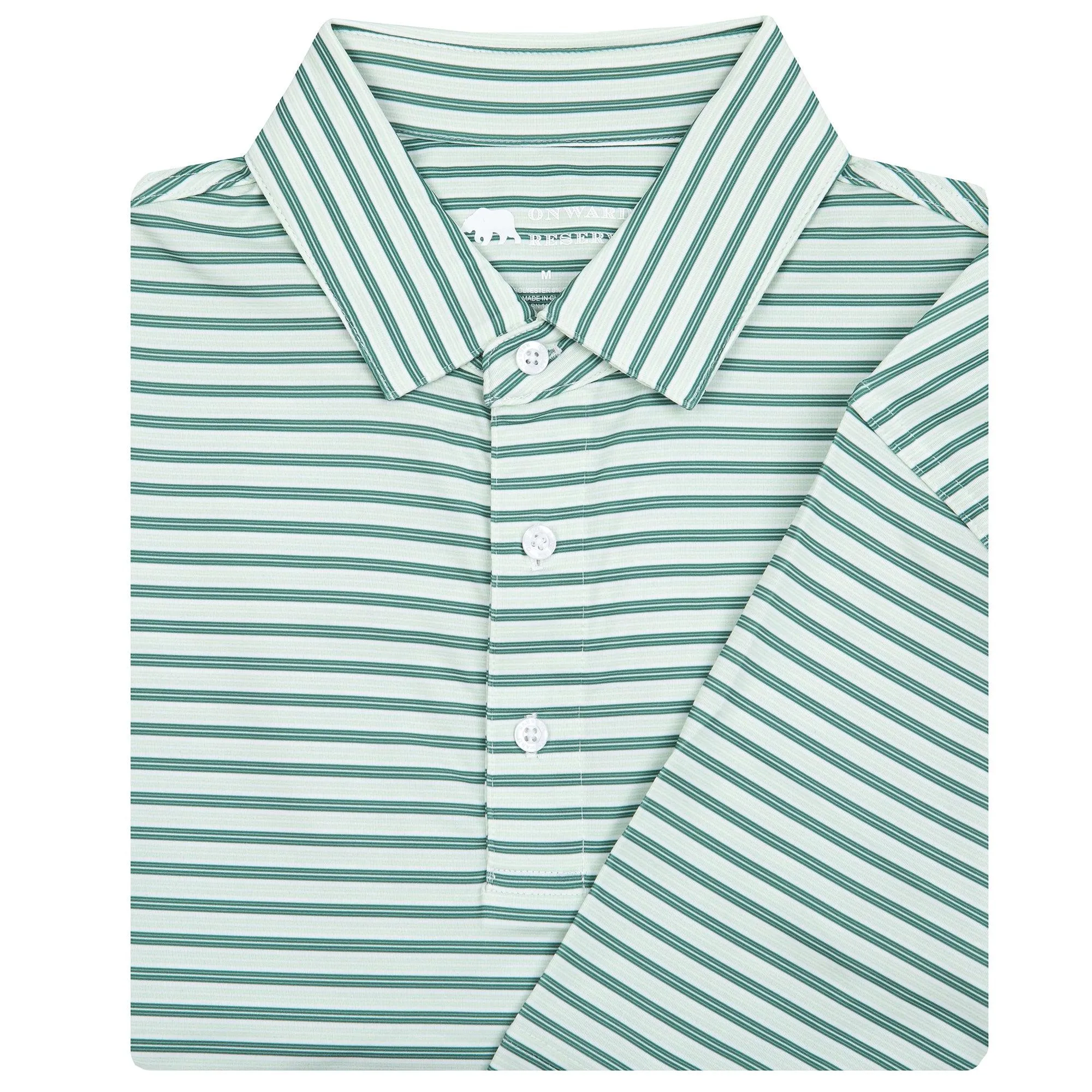 Wedge Stripe Performance Polo