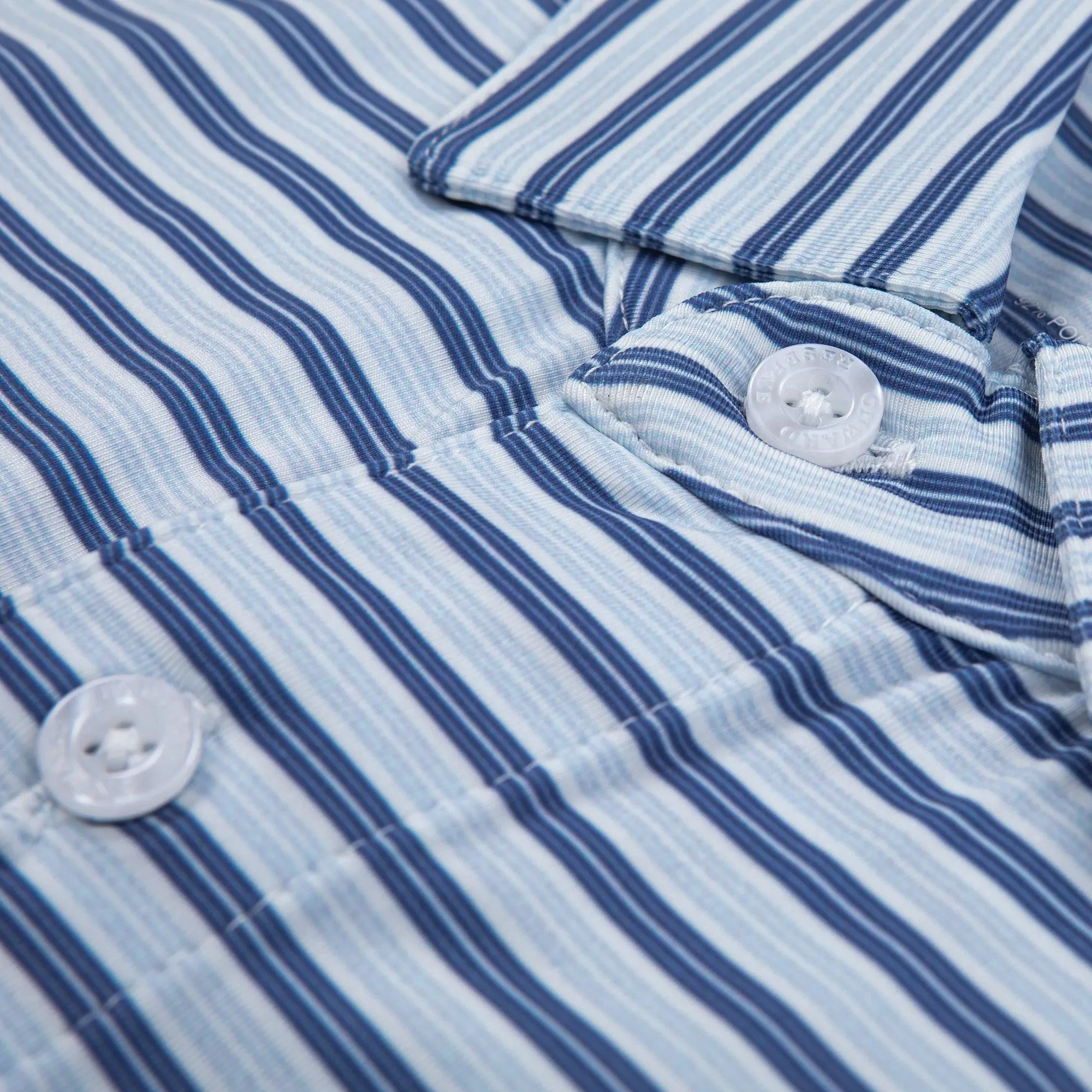 Wedge Stripe Performance Polo