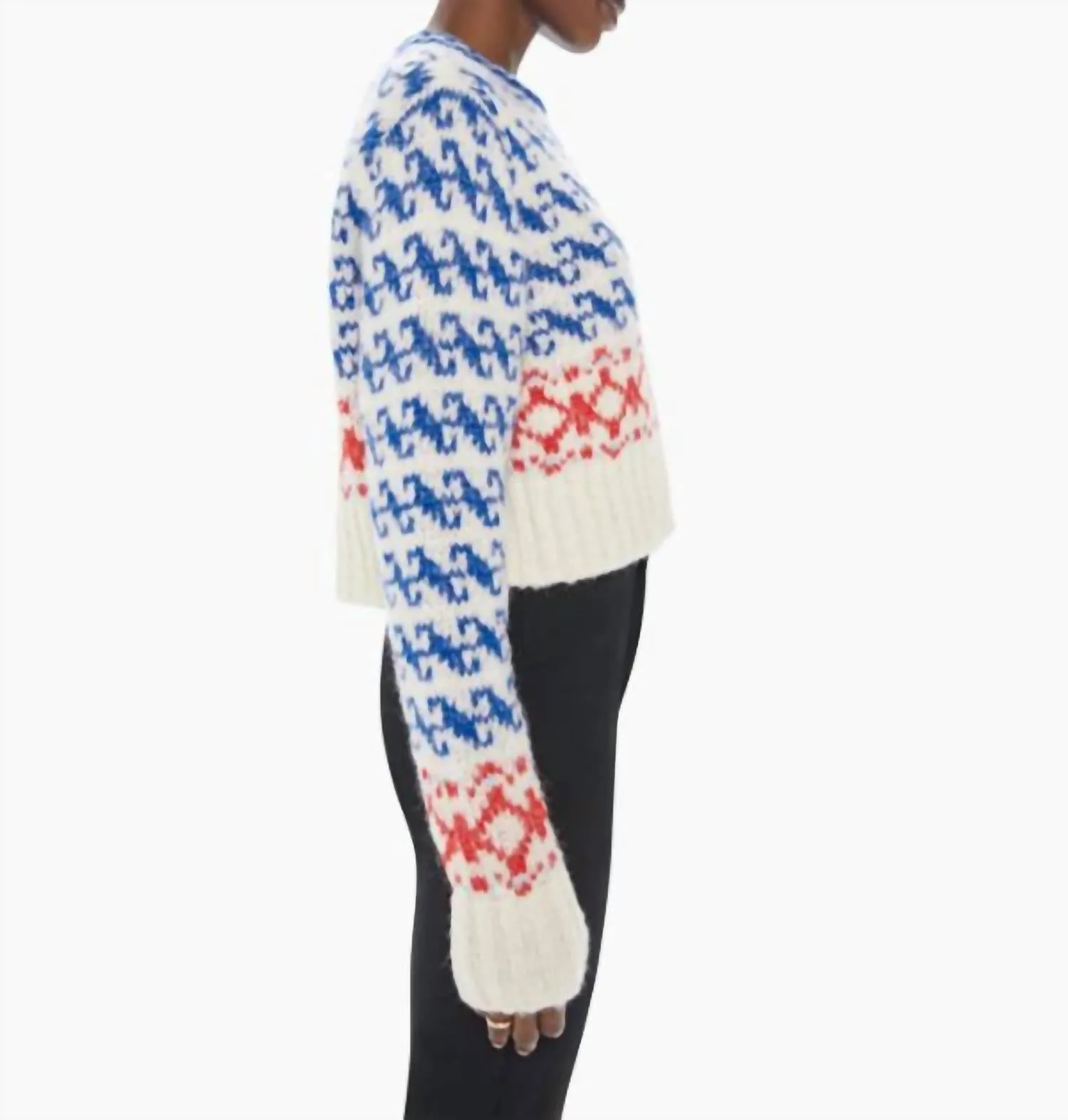 Wide Sleeve Jumper Crop Sweater In The Longest Run