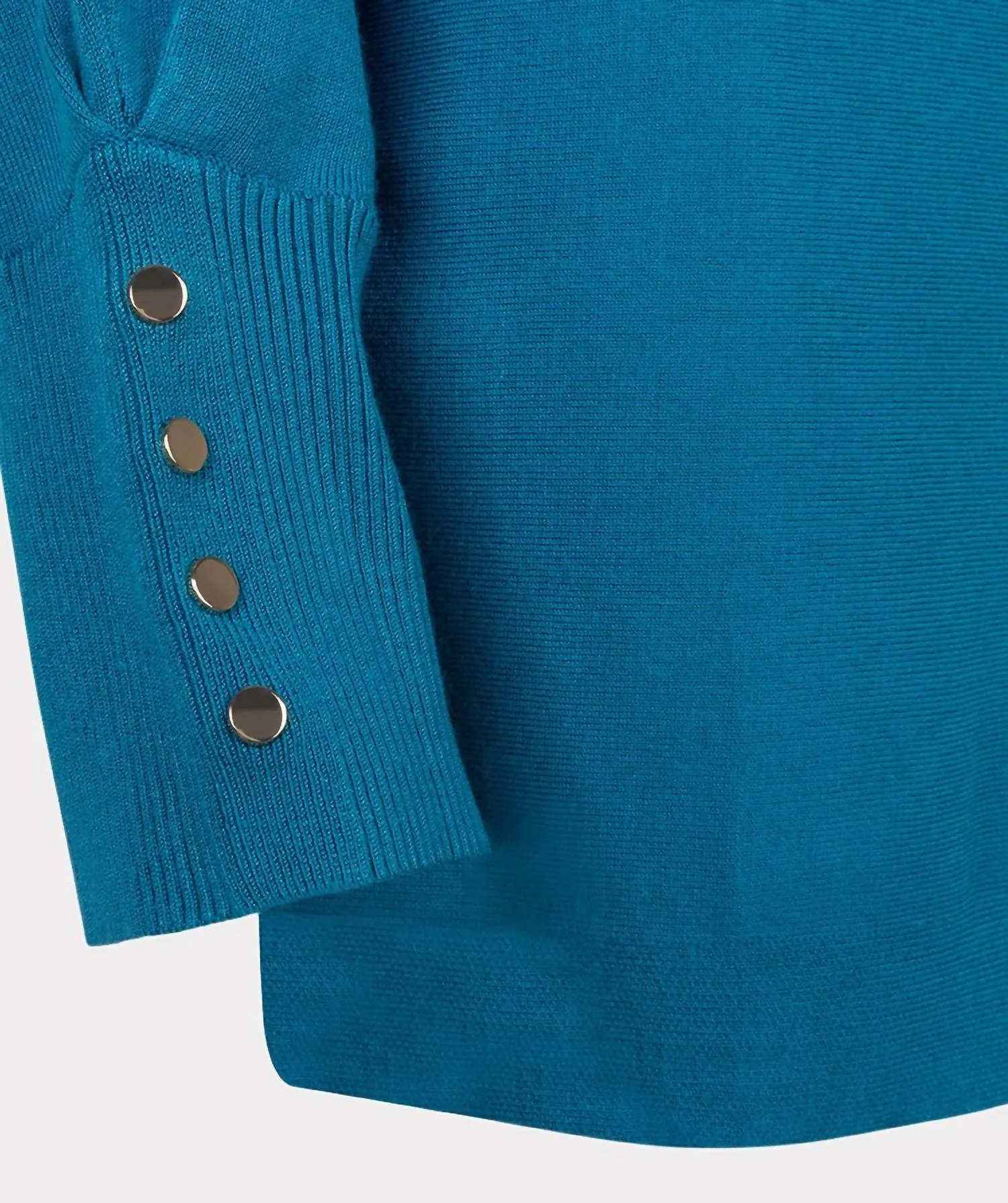 Women's Basic Sweater In Petrol