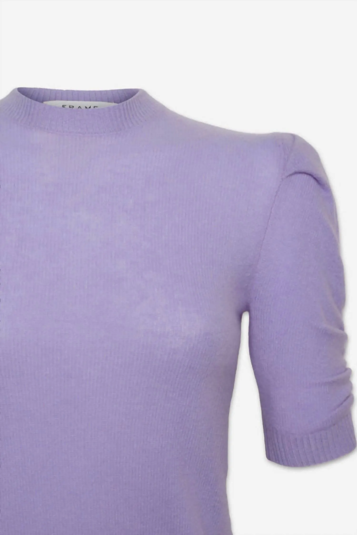Women's Ruched Sleeve Sweater In Lilac