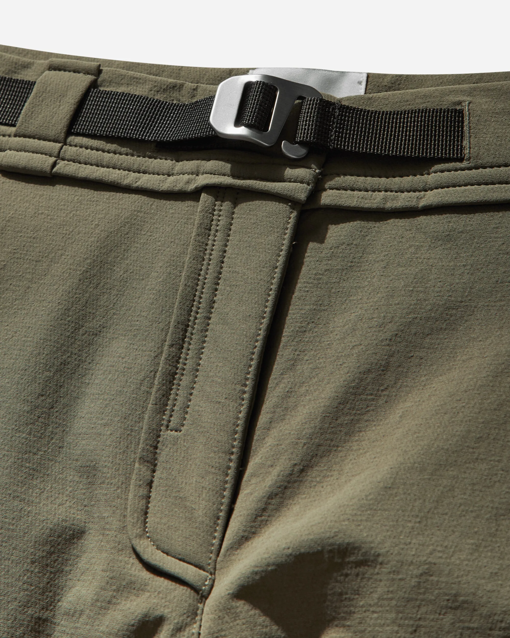 Women's Shaped Knee Trousers Dark Faded Green